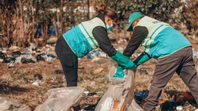 Tania Oldjohn helps clean up Newlands. Photo: Neo Phashe