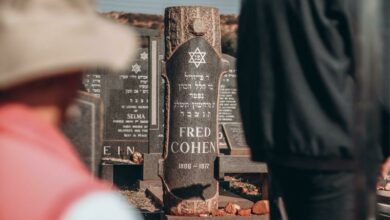The burial site of Fred Cohen, the Jewish man said to have established the suburb of Northcliff Ridge in 1934. Photo: Neo Phashe