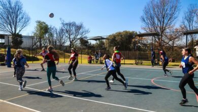 The De La Salle Holy Cross College Alumni Association Winter Sports Festival takes place at the school. Photo: Neo Phashe
