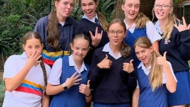 Paige Nourse, Ashley Lentz, Kendra Forsyth and Jordyn De Klerk. Front: Izabella Alveras, Angie Grab, Amy Borman and Kayla Lundin.