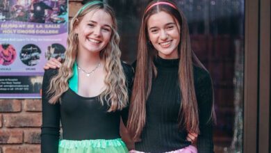 Julia Leeming with Taylor Berndsen.