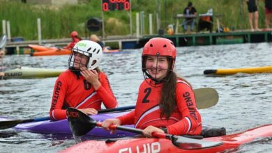Mia Verster plays canoe polo.