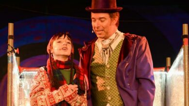 Jonathan Wadsworth acts along side Andrew Edgar who plays Willy Wonka.
