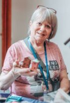 Cheryl Clingen, who lives in Northriding, has done miniature pieces for about 23 years. She found enjoyment in taking apart watches just to see all the small pieces that make it work.