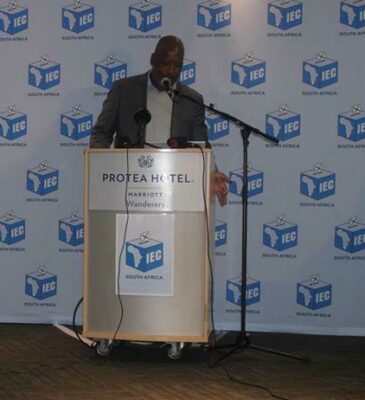 Deputy CEO of electoral operations Masego Sheburi breaking down the Electoral Amendment Act. Photos: Lebogang Tlou