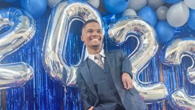 Keenan Petersen at his matric dance.