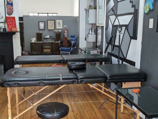 The Crows Nest tattoo shop in Melville. Photo: Emily Wellman Bain