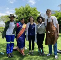 Thandiwe Mbhele, Ambika Ghosh, Chiara Sutcliffe, Tshamaano Muhadi and Daniel Staiger