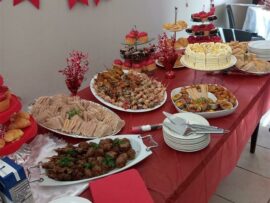 The delectable food at the Valentines Day High Tea held at Montgomery Haven.
