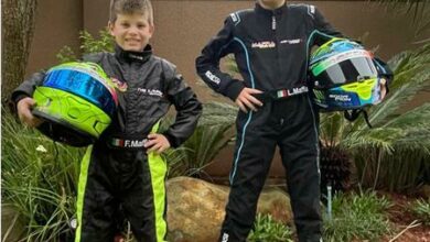 Fabio and his brother Luca Maffia both compete in go-kart racing.