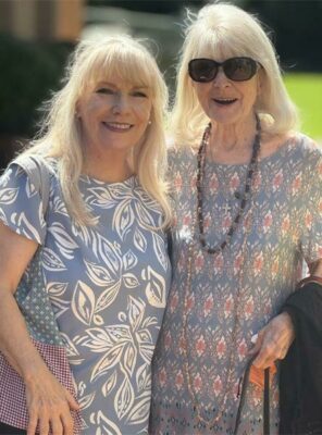 Melody Bracey with Rosalie Lotis.