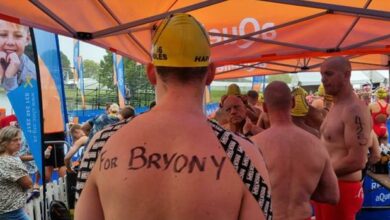 Samuel Smith with the words For Bryony on his back.