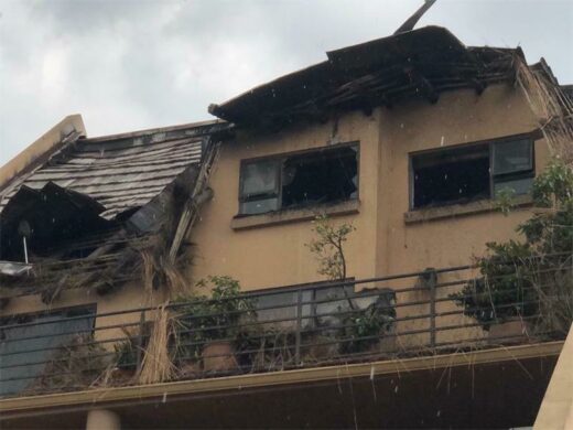 The unit after the fire.
