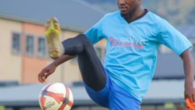 Tshepang Mokoena practises his ball work.