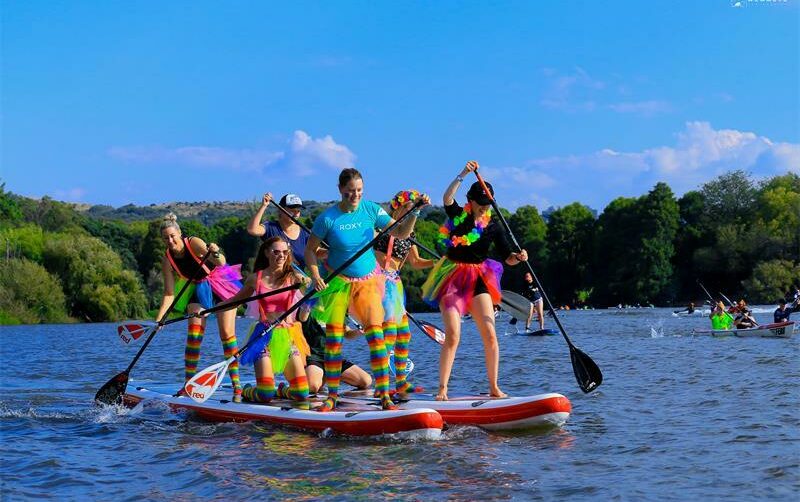 The Dabs Darlings have all the fun on the water.