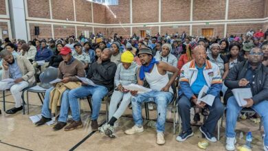 Danie van Zyl Recreation Centre was full as residents who attended the Region B IDP public participation meeting.