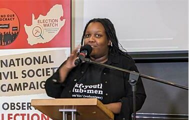 Obakeng Kgatshe from the Ahmed Kathrada Foundations youth desk.