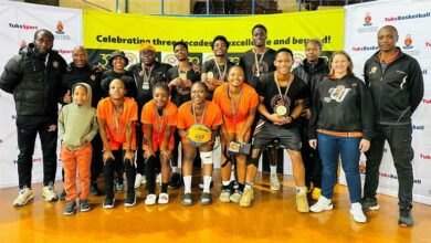 UJ Basketball Club with UJ Sport support staff.