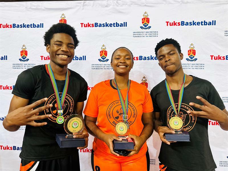 Adrien Belo, Nyeleti Nyathi and Sbongakonke Mkhwanazi won impressive accolades at the end of the 2024 USSA Basketball Championships in Tshwane