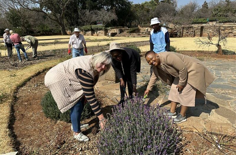 City Parks representatives, at the Johannesburg Botanical Garden.
