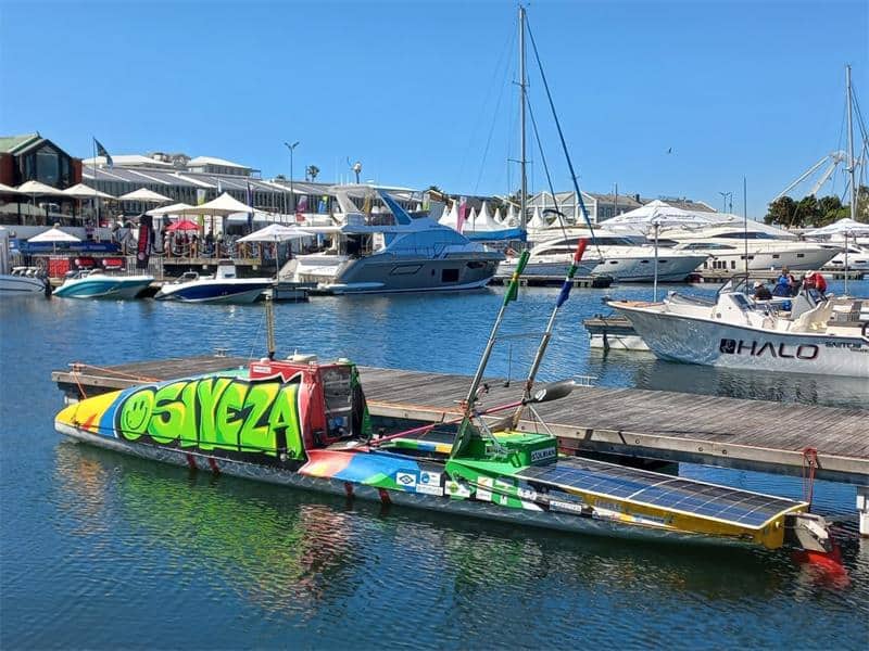 The paddler used a modified kayak to journey the expansive ocean which he now has a even deeper love for.