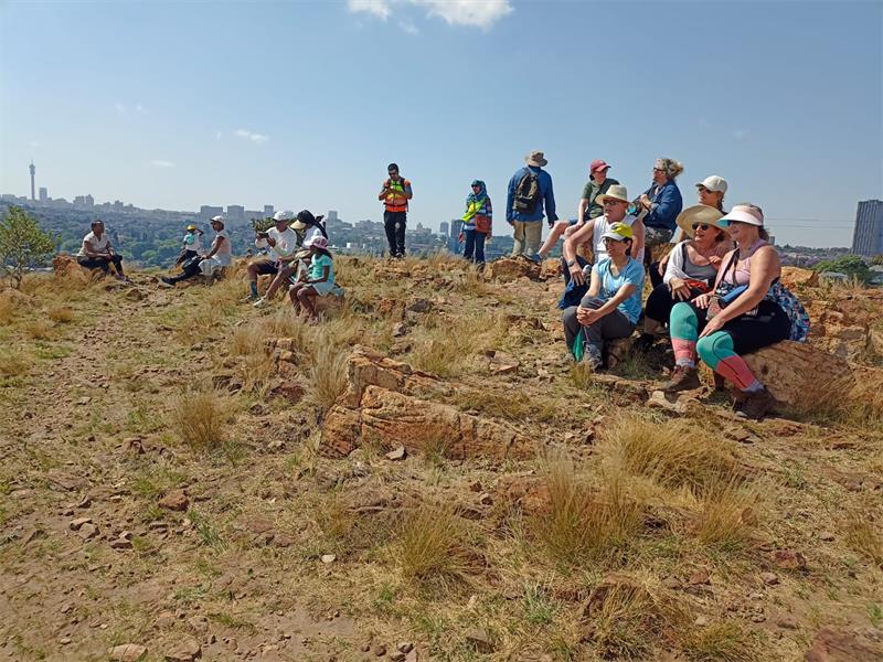We went along with a few hikers from Johannesburg, and France, on a hike of the Melville Koppies, learning some interesting facts along the way.