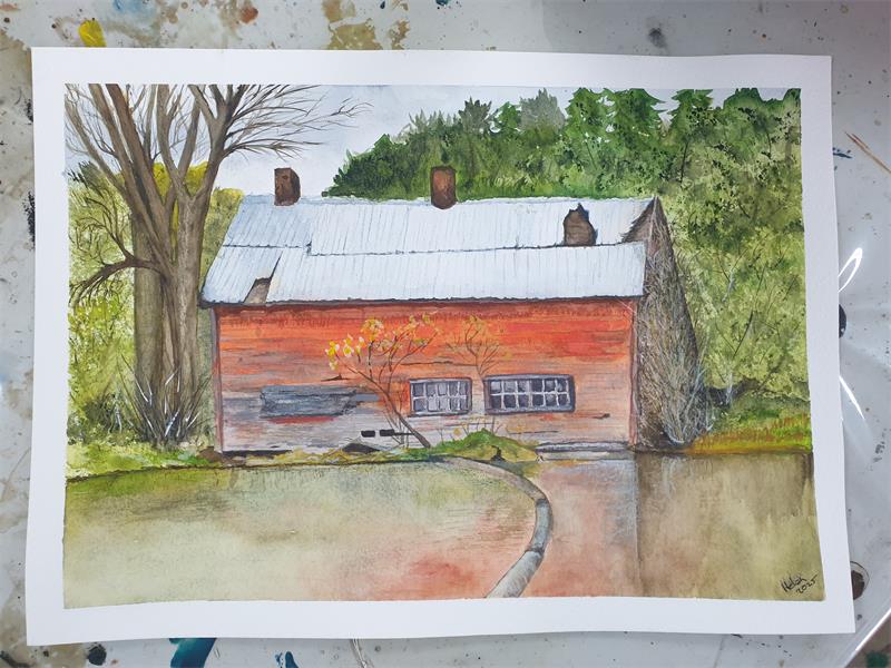 The school's adults art students strengthen their talent one art piece at a time