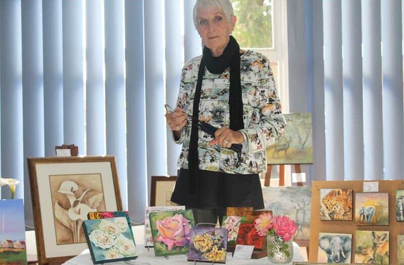 Ingrid Sommer, a resident at German Senior Residence, shared her insights on her artwork, and how it is a representation of connection, through self-discovery and joy.