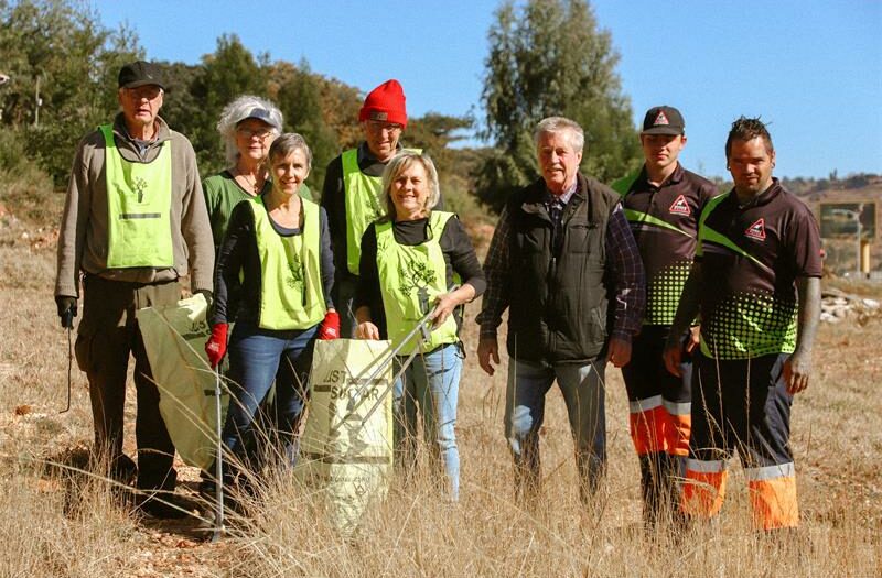 The group spends a lot of weekend mornings cleaning up the area, and hopes to have a lot more help to do it in the future.