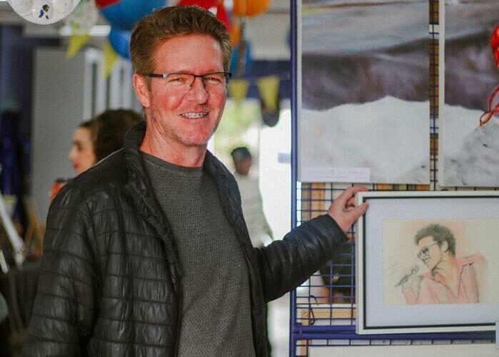 David Johns, a student of Lillian Gray Art School, says stepping into his creative side didn't need him to retire.