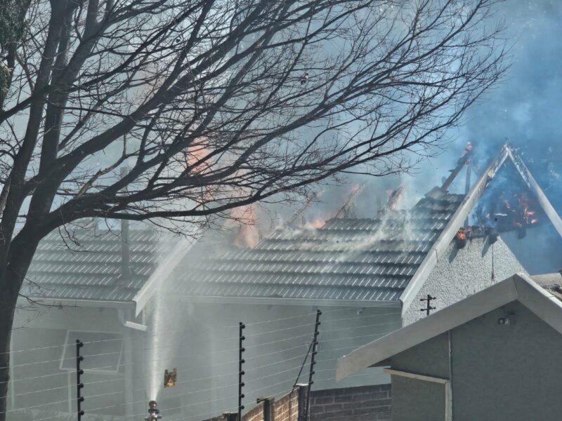 The fire, which is alleged to have been started by gas, had no casualties.