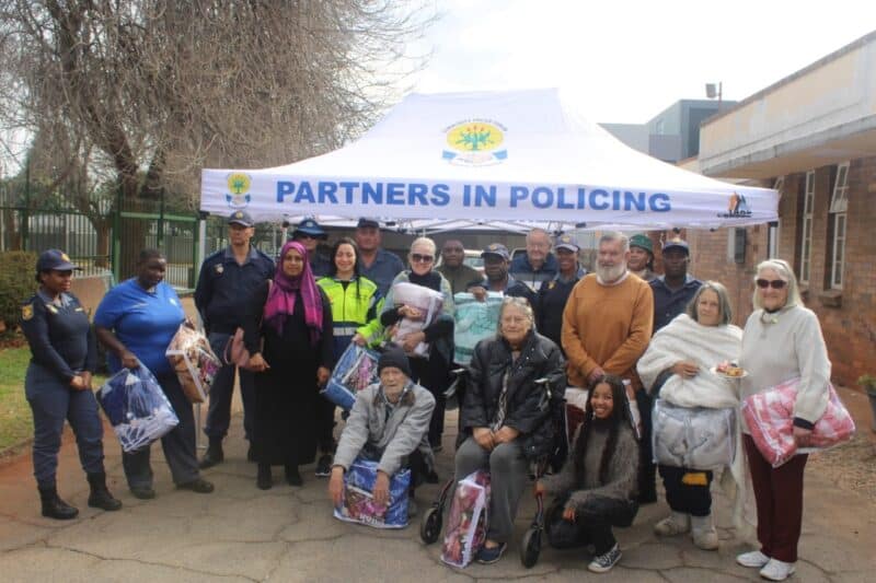 The elderly were treated to blankets and a dog show, all in the spirit of Mandela Day.