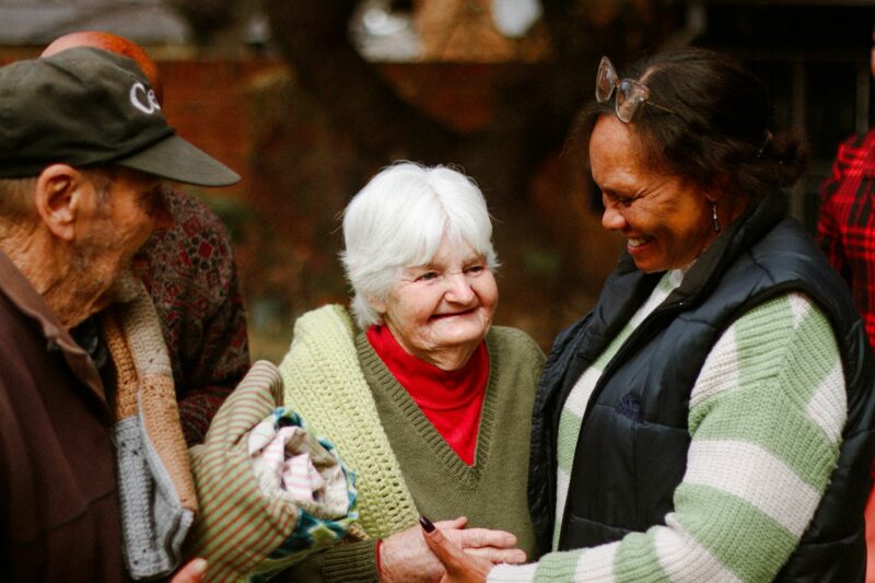 Residents of Claremont Old Age Home received blankets and love from the congregation of St Francis Xavier Catholic Church on Mandela Day.