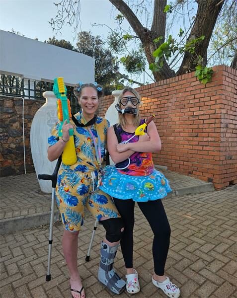 Roosevelt High learners and teachers celebrated Spring Day with food, music, and water gun battles.