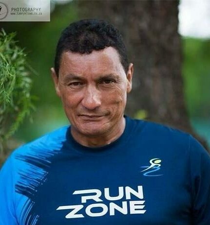 Chairman of Run Zone Athletics, Graham Block, who is always motivating the next runner and those around him.