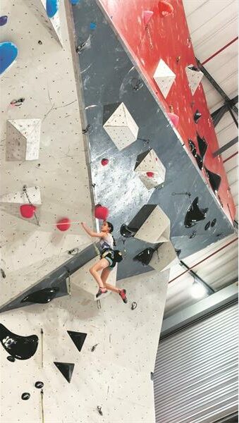 The young climber recently took part in the South African National Climbing Federation Nationals, where she took first place in her age category.