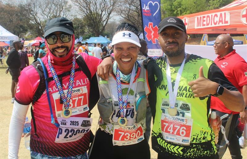 Marks Park was alive with energy as runners took their first step toward Comrades and Two Oceans glory.