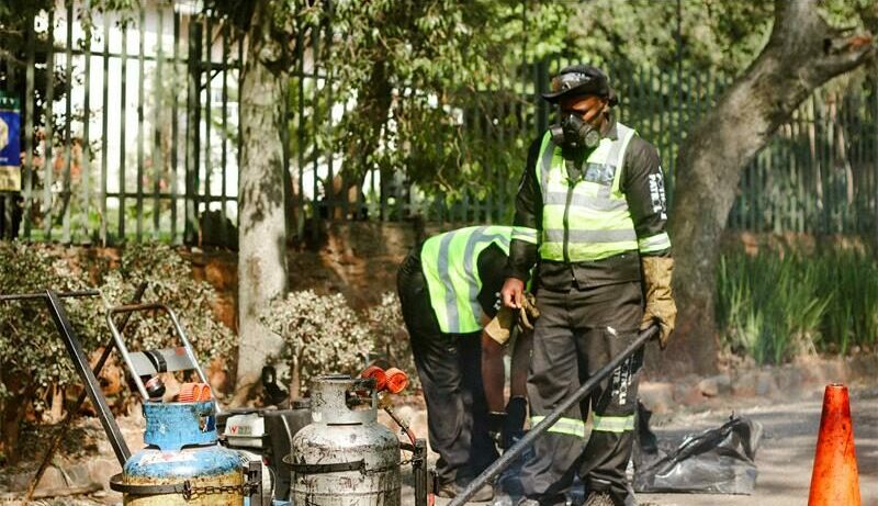 Discovery Pothole Patrol was on scene in the community filling potholes to make roads safer for its users.