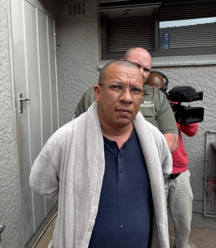 Cheslyn Swartz has now been handed over to Fairland SAPS, to be brought before court to face the charges against him.