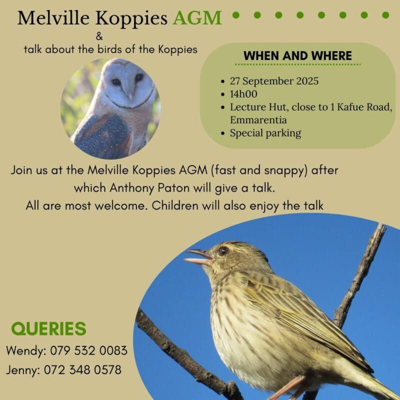 The annual meeting will take place on September 27, and will include guest speaker Anthony Paton, who will talk all things birds, especially those found at the nature reserve.