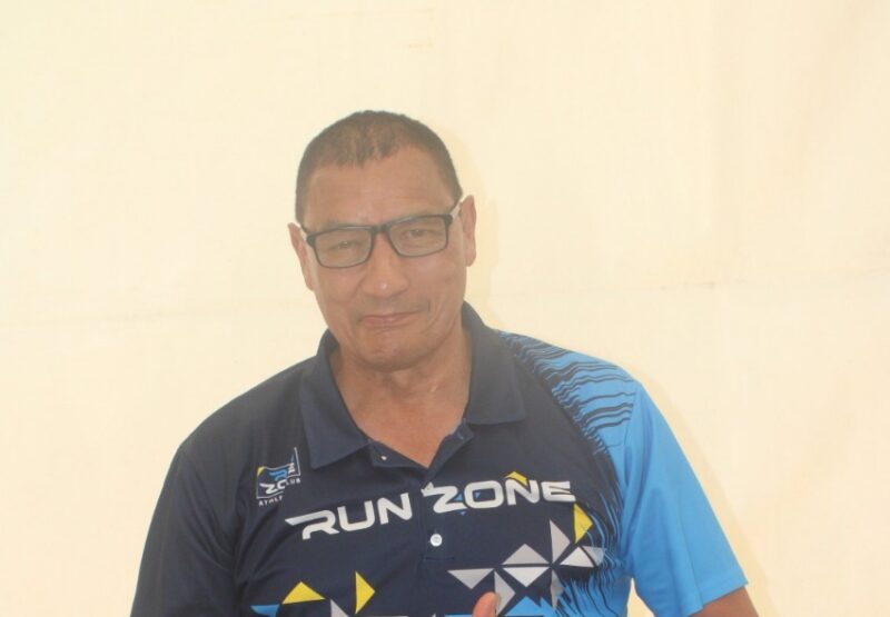 Chairman of Run Zone Athletics, Graham Block, who is always motivating the next runner and those around him.