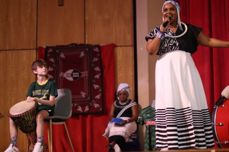 For one morning, children at DLSHCC had the grand opportunity of having author Yamkela Khoza-Tywakadi transport them to a world of their making.