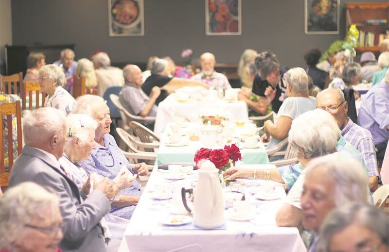 Residents of Rose Village enjoy a high tea on January 23, 2024, at Methodist Homes Association Rose Village. Photo: Neo Phashe