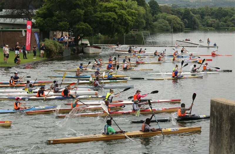 A high-intensity training day gave paddlers a realistic taste of the Dusi’s physical demands, from fast starts to lung-burning portages.