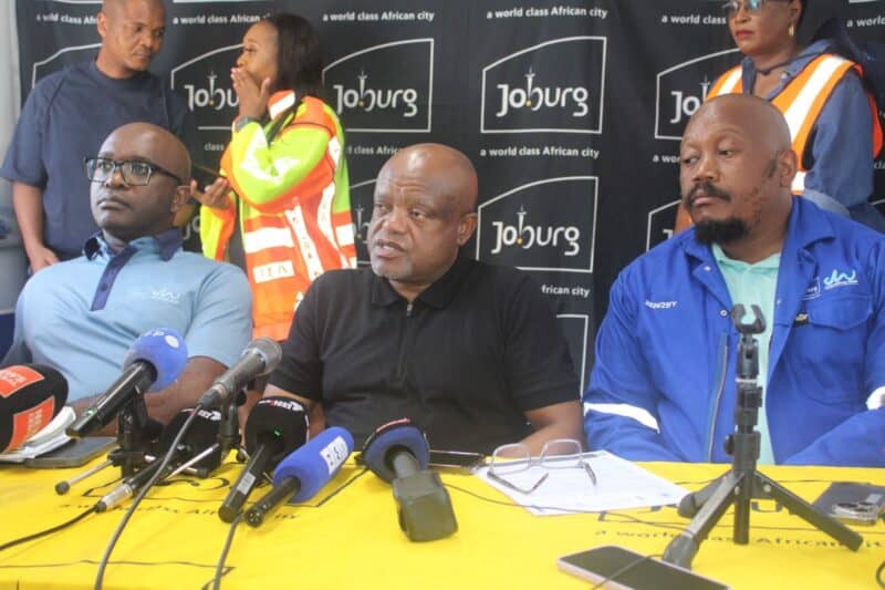Joburg officials addressed the media to address the ongoing water crisis, outlining the scale of the crisis, ongoing interventions, and the broader structural challenges facing the city.