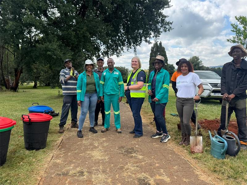 Volunteers, residents, and City Parks officials joined forces to restore the Johannesburg Botanical Gardens.