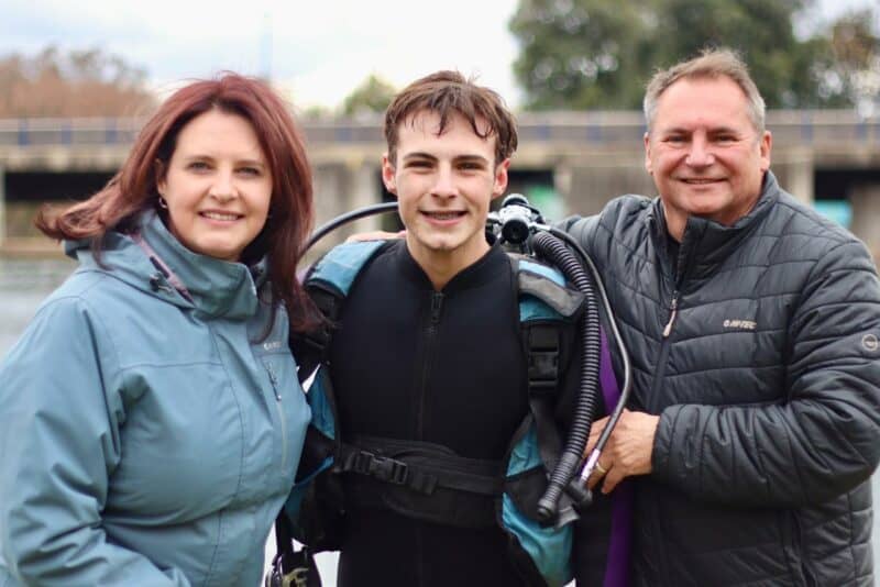The annual Polar Bear Dive saw Northcliff learner Sean Strydom combine his love of diving with helping to keep Emmarentia Dam clean.