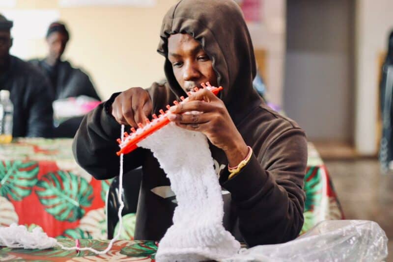 A simple sewing class in Northcliff is helping one young man stitch together a future he once thought he had lost.