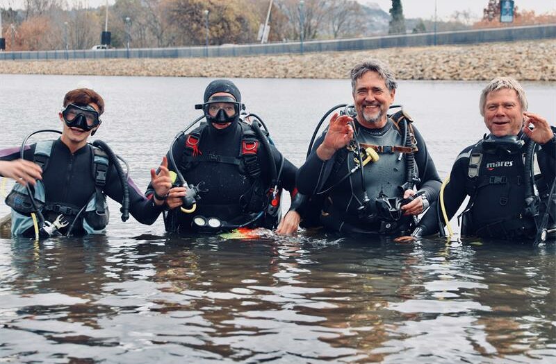 There were prizes to be won, strange treasures to uncover, and a dam to protect as divers took on the icy challenge of the 64th annual Polar Bear Dive.
