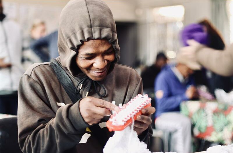 A simple sewing class in Northcliff is helping one young man stitch together a future he once thought he had lost.